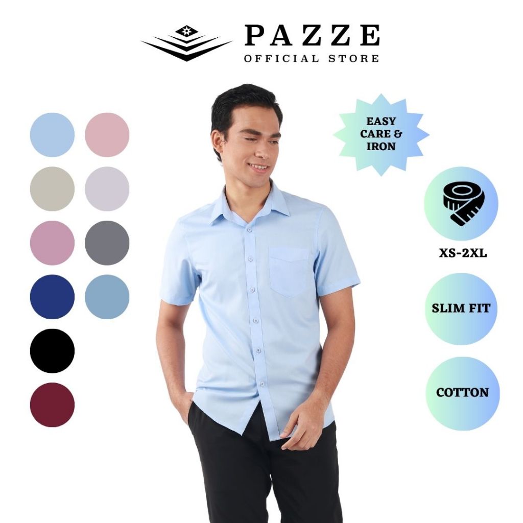 เสื้อเชิ้ตแขนสั้น Pazze Slim Fit - SS30405