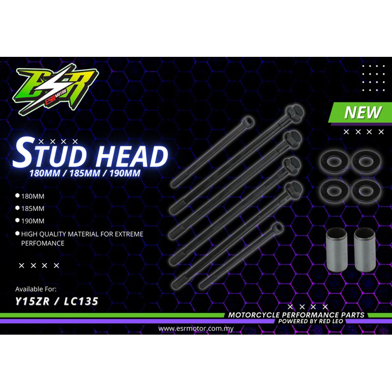 ESR MOTOR STUD HEAD / BLOCK UNTUK ENGINE JET ROD