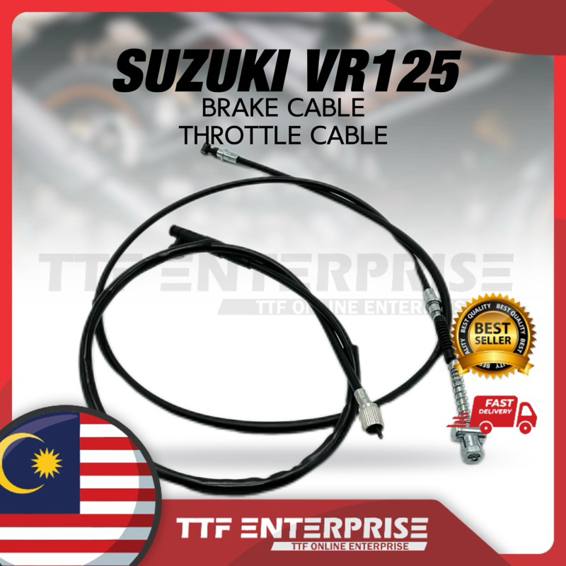 SUZUKI VR125 BRAKE CABLE / THROTTLE CABLE TALI KABEL MINYAK BREK VR 125 VR-125