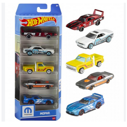 Hot Wheels 5 Pack Mopar 2024 Dodge Challenger, Dodge Helmi, Dodge Viper, Dodge Truck, Dodge Daytona