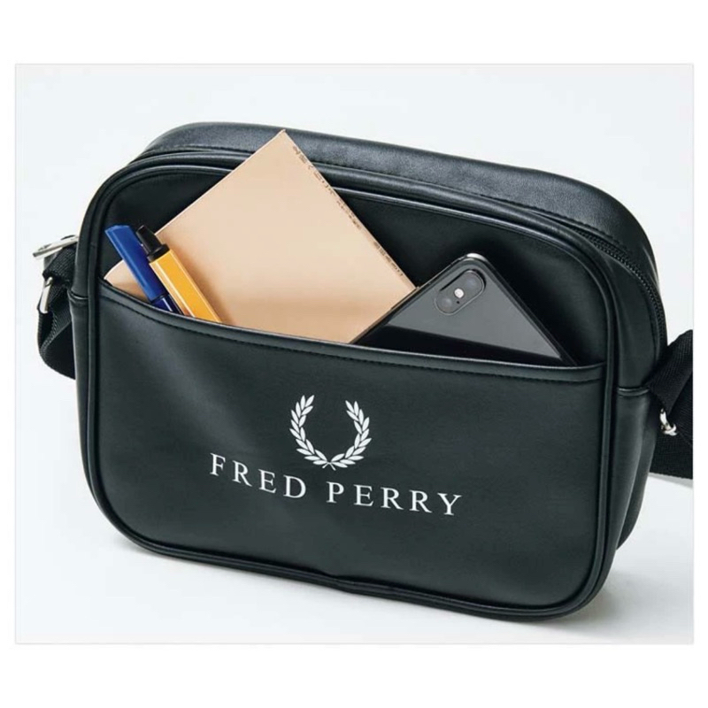 Fred Perry Messenger Bag นิตยสารญี่ปุ่น Unisex Limited Edition