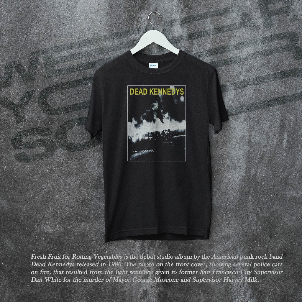 Dead Kennedys 1980 ผลไม้สดสําหรับ Rotting ผัก Band Tshirt