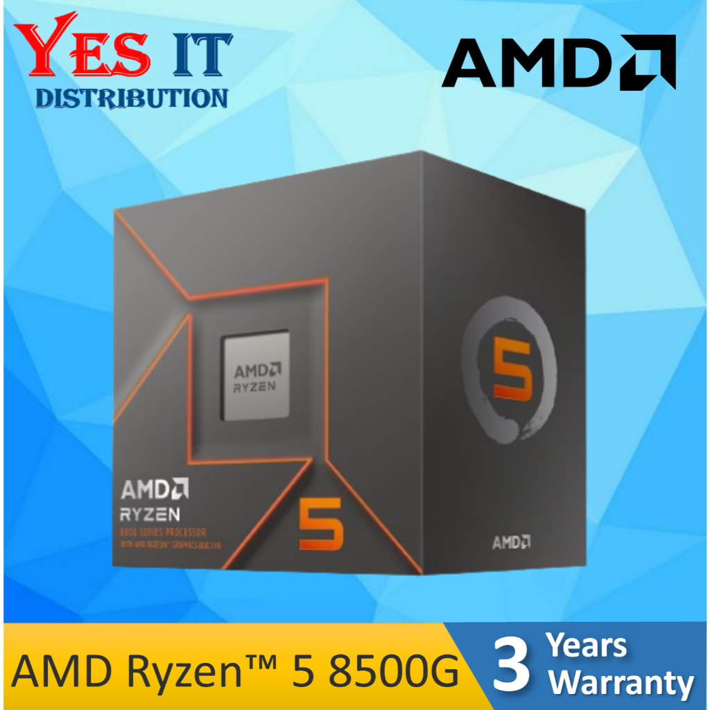 โปรเซสเซอร์ AMD Ryzen 5 8500G / 8600G AM5 พร้อม AMD RadeonTM 760M