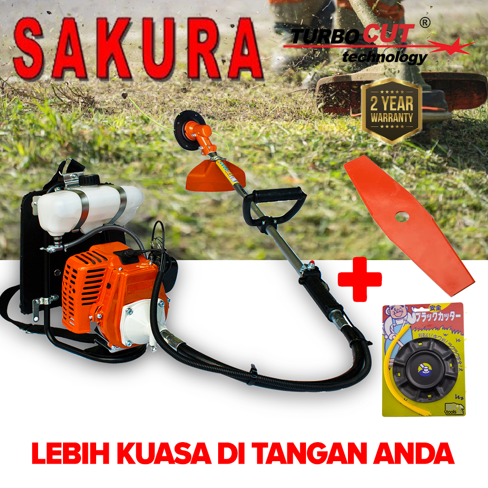 FREE TALI & PISAUSAKURA/BRAVADO/TANAKA BG328 Super Heavy Duty Garden Trimmer กระเป๋าเป้สะพายหลังเครื