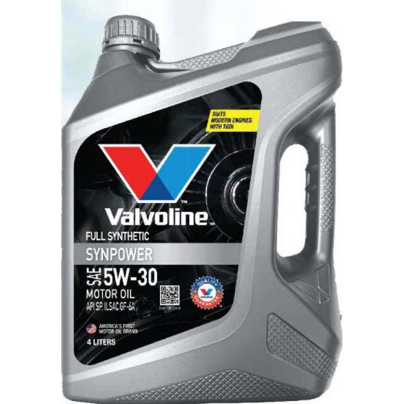 Valvoline SynPOWER 5W30 SN GF-5 น้ํามันเครื่องสังเคราะห์แท้ (4L) 5W-30