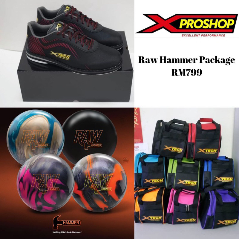 แพคเกจโบว์ลิ่ง - ค้อนดิบ - รองเท้า Xtech - Xtech 1 Ball tote - X Proshop - ร้าน X Pro - XPROSHOP