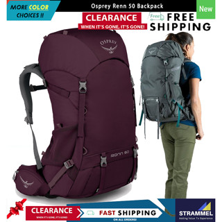 Osprey Renn 50 กระเป๋าเป้สะพายหลัง เหมาะกับการพกพาเดินทาง เดินป่า ปีนเขา แบกเป้ สําหรับผู้หญิง