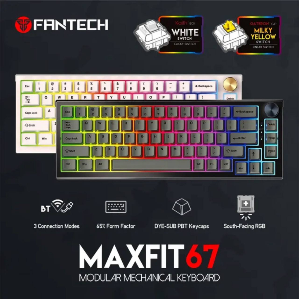 Fantech MK858 MAXFIT67 MODULAR คีย์บอร์ดเกมกล