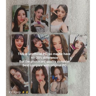 (G)I-DLE (MAKESTAR 2.0 Unofficial POB Photocard) อัลบั้มรูป ขนาดเล็ก 6th [I feel] Unofficial POB PC