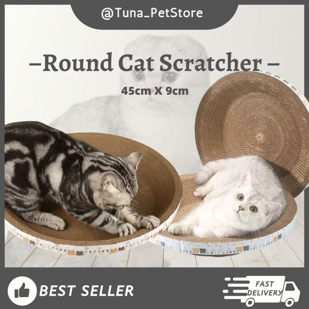 ของเล่นแมว Cat Scratcher Bowl (45 ซม.) Cat Scratching Board / Mainan Kucing Tempat Cakar Kucing Penc