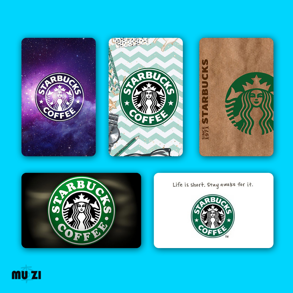 สติกเกอร์การ์ด Starbucks TnG NFC กันน้ํา แบบหนา ลาย Starbucks Touch n Go Card STICKER |||TnG||