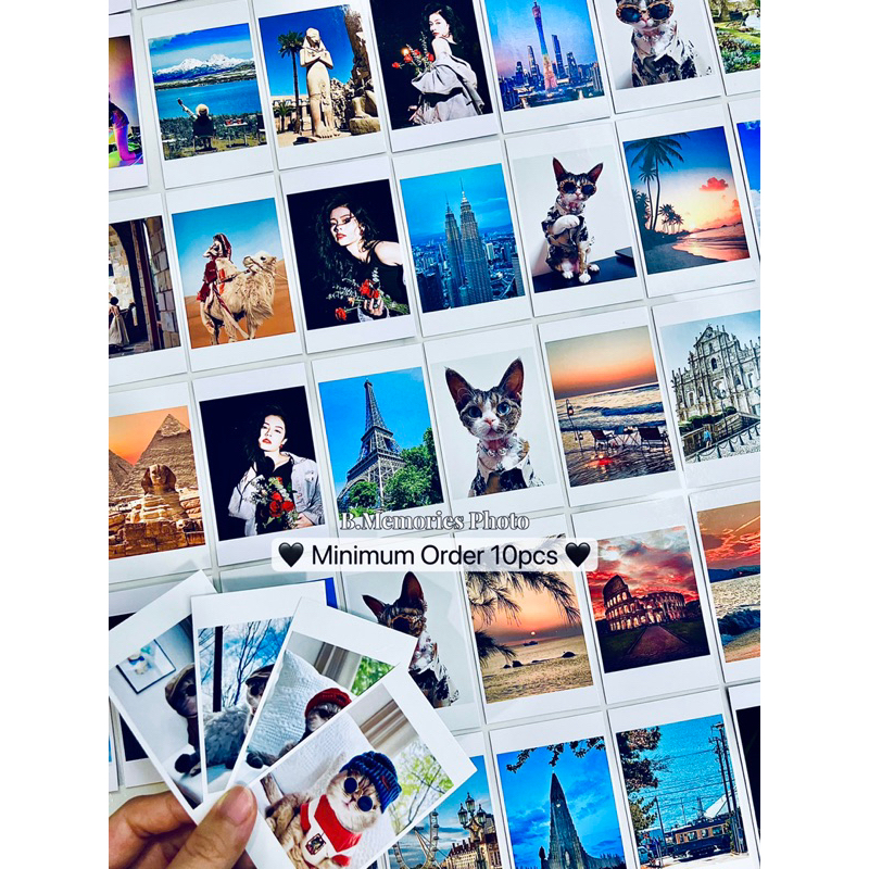 การ์ดโลโม่|2ร พิมพ์ภาพถ่ายเคลือบเงากันน้ํา|Cuci Gambar สั่งขั้นต่ํา 10 ชิ้น