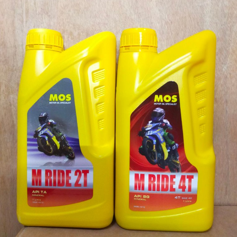 MOS M RIDE 2T WANI M RIDE 4T SAE 40 1L MINYAK HITAM MOS 4T 2T ENGINE OIL MINYAK PELINCIR MOTOR 1LITE