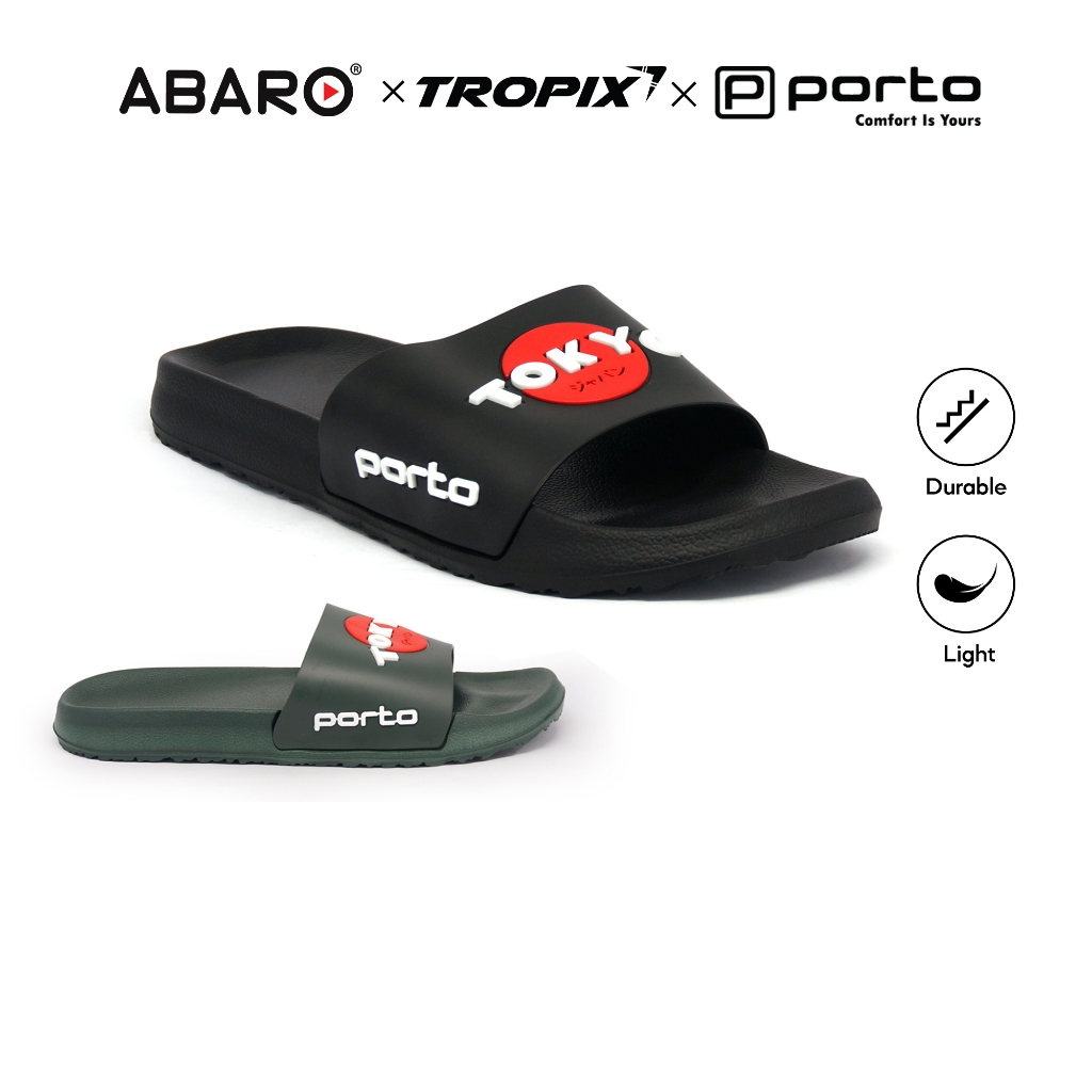 Abaro Super Light Comfy ESN71K2 TROPIX PORTO Soft EVA Men Slipper/Sandal Lelaki/ Men Sandal/Selipa Lelaki