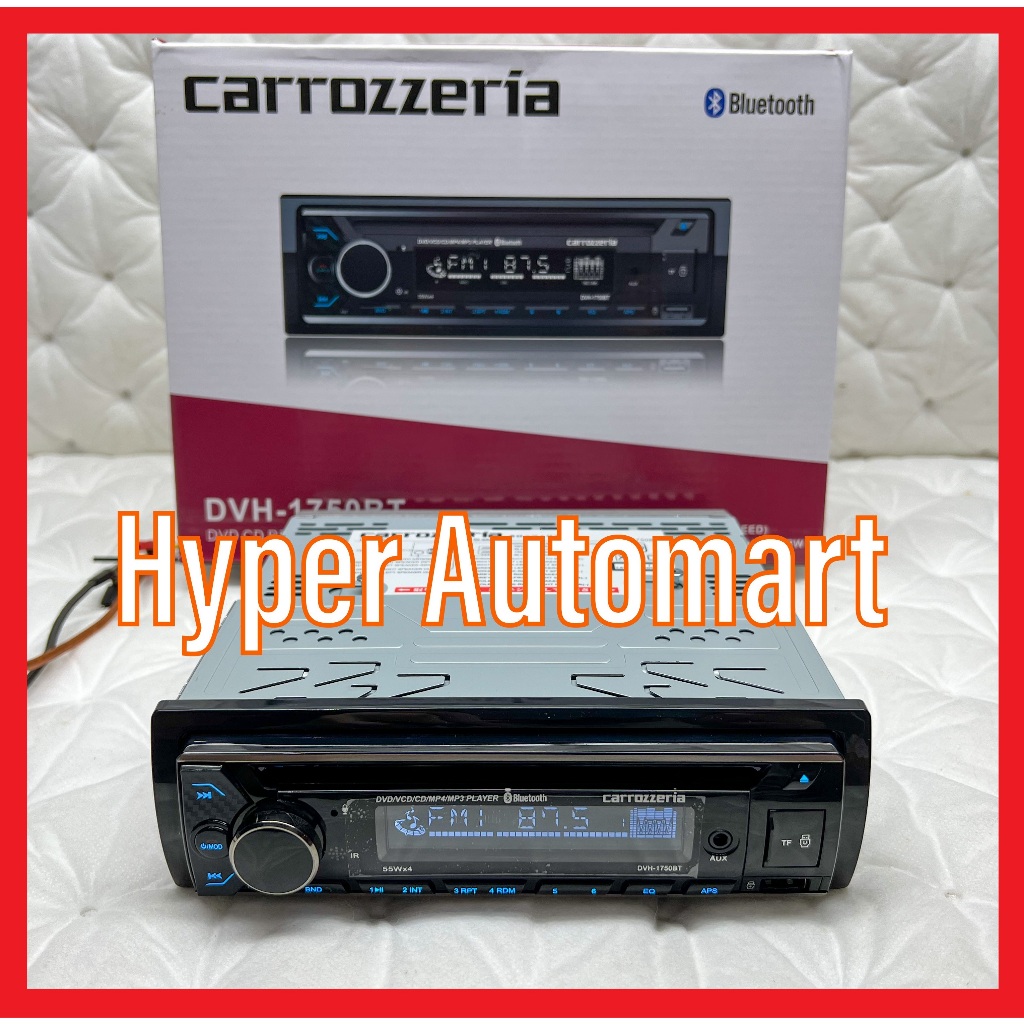 Carrozzeria Car DVD Player Single Din Cd/Usb/Fm/Bluetooth/Aux/Sd (DWH-1750BT) Myvi Saga Waja Wira Is