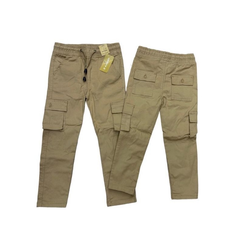 SLACK 6P CARGO กางเกงขายาวผ้าฝ้าย.unisex ขนาด 2-12.