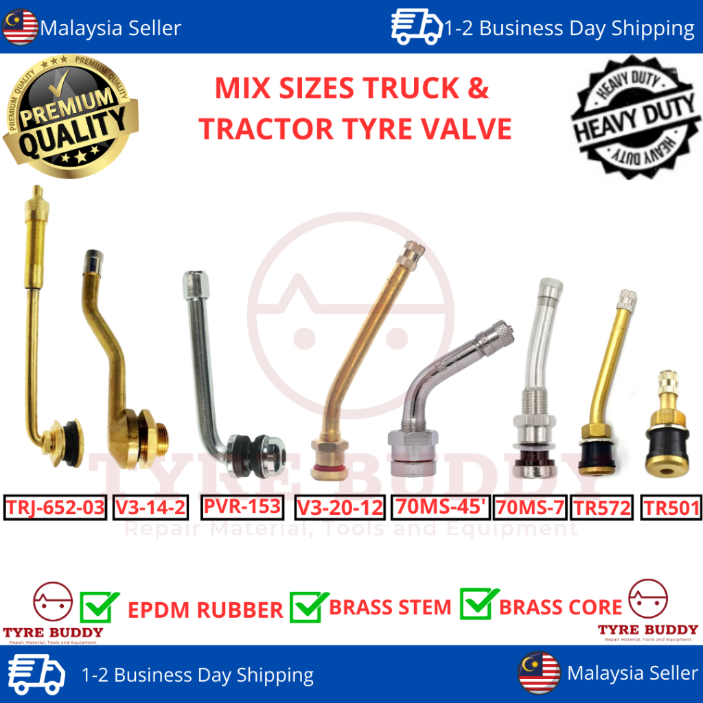 [1PC] รถบรรทุกและรถแทรกเตอร์ Tyre Valve; TRJ-652-03, V3-14-12, v3-20-12, 70ms-7, TR572, TR 501 Tayar