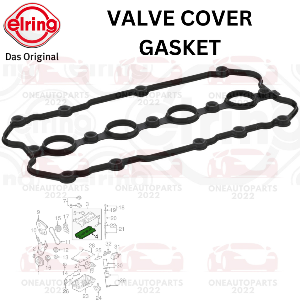 ELRING ฝาครอบวาล์ว GASKET VW GOLF mk5 2.0 GTi PASSAT B6 2.0 AUDI A4 B7 2.0 AUDI TT TT TTS 2.0 mk2 BW