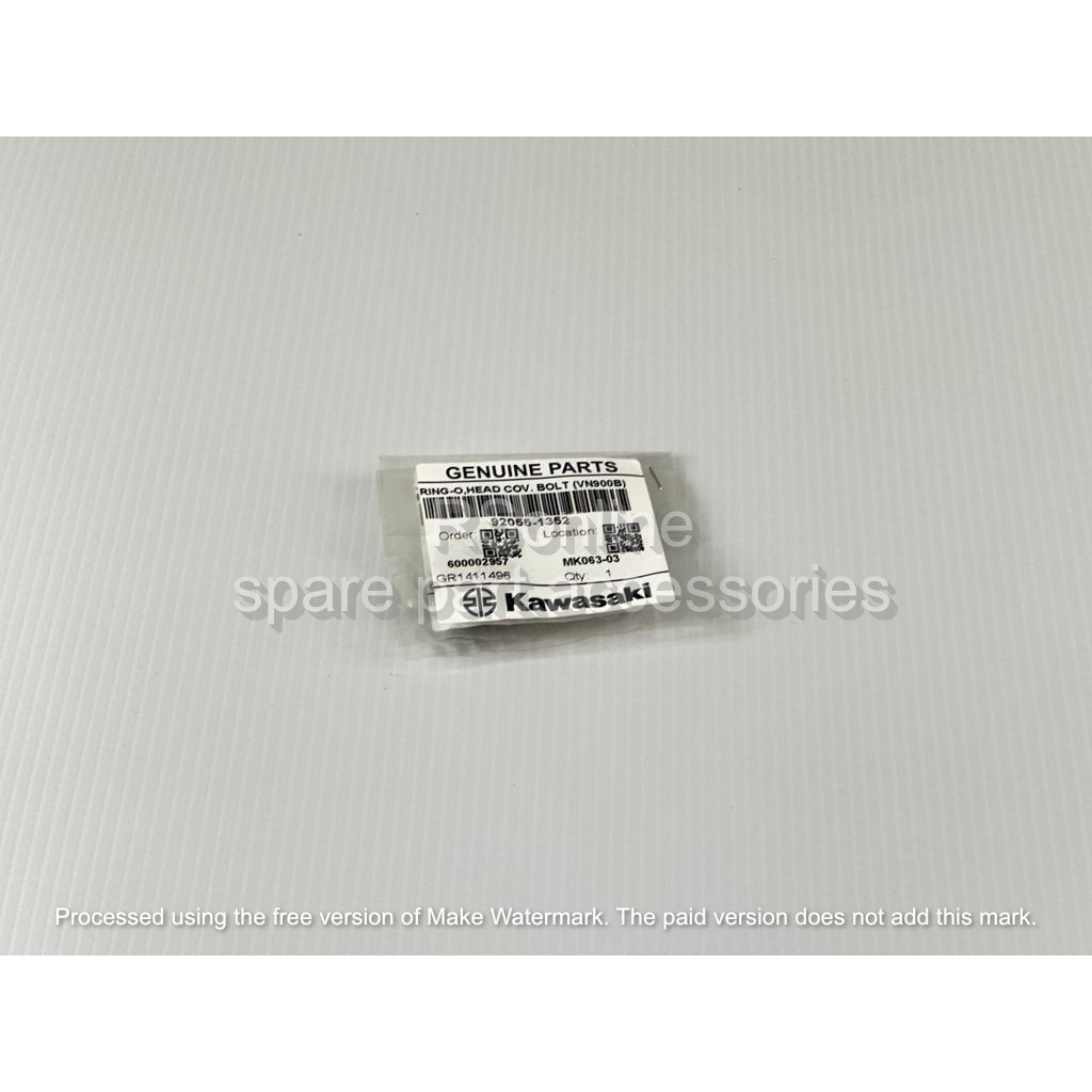 KAWASAKI YEAR 1987 - 2021 ; RING-O,HEAD COVER BOLT PN NO.: 9205-1352