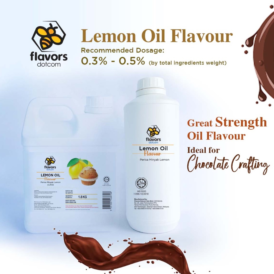 [HALAL] รส Dotcom Food Flavouring - น้ํามันเลมอนฟลาโวร์
