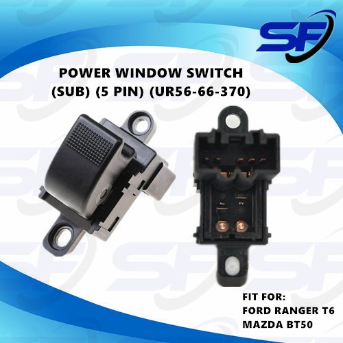 FORD RANGER T6 MAZDA BT50 POWER WINDOW SWITCH SUB 5 PIN UR56-66-370