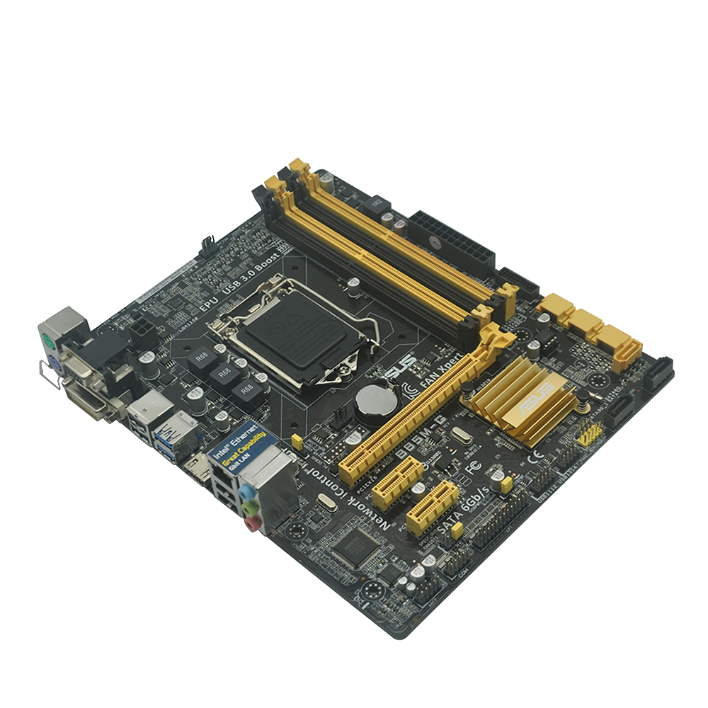 Lga 1150 เมนบอร์ด ASUS B85M-G Micro ATX ระบบเมนบอร์ด B85M G DDR3 สําหรับ Intel B85 32GB SATA III