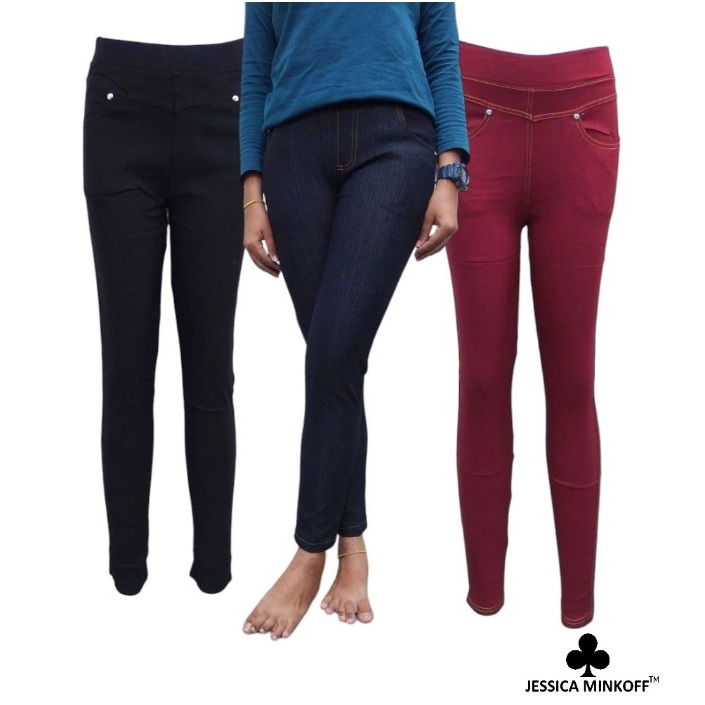 Jegging Berposket Plus Size - M ถึง 5XL (GH5639)