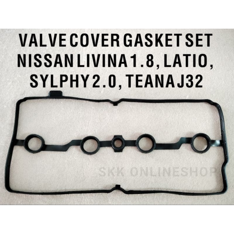 ฝาครอบวาล์ว GASKET NISSAN LIVINA 1.8, LATIO 1.8, SYLPHY 2.0, TEANA J32 2.0, SERENA C26, X-TRAIL T32