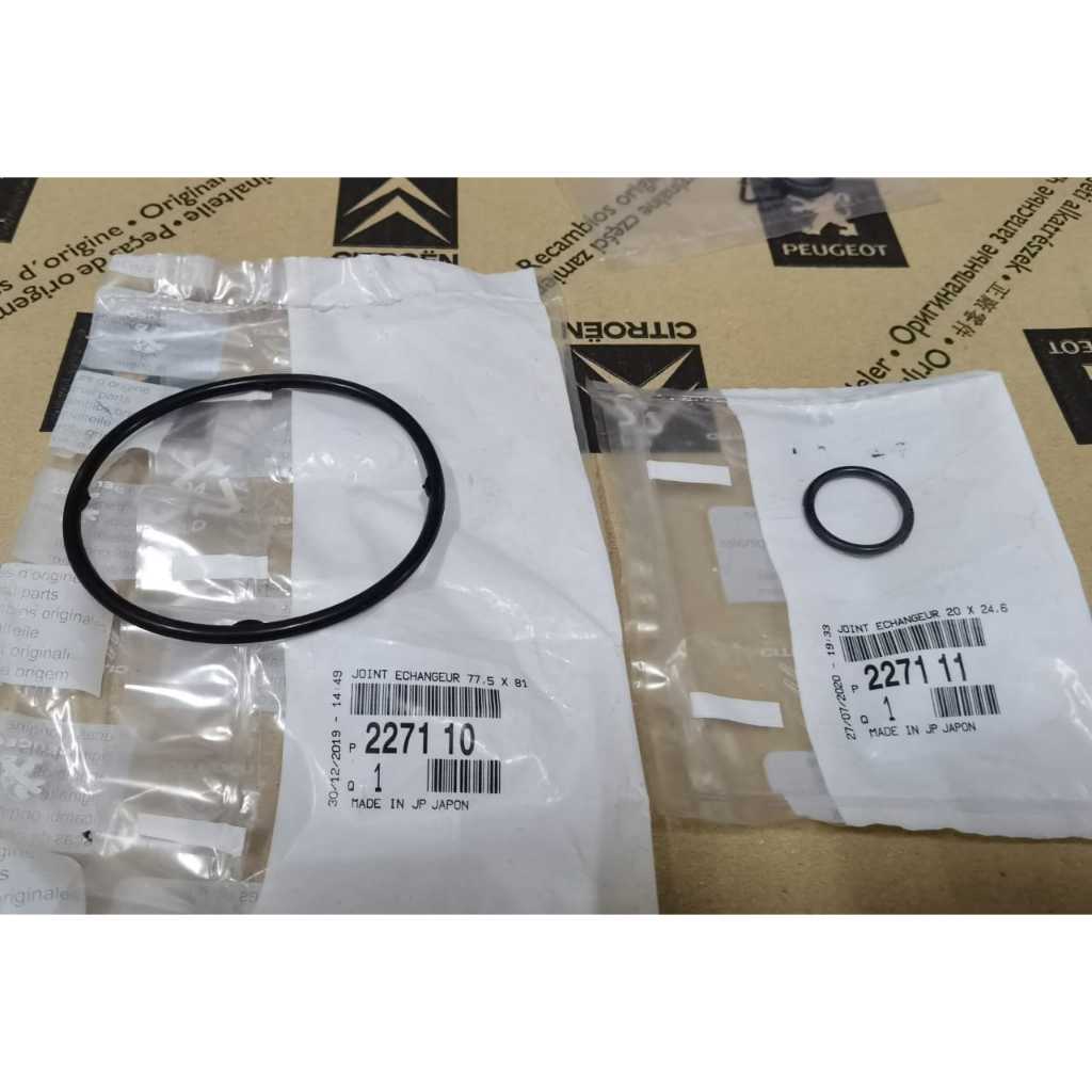 Peugeot 308 408 508 3008 5008 RCZ Citroen C5 X7 DS4 DS5 6 Speed Auto Gearbox Oil Cooler O-ring ชุด