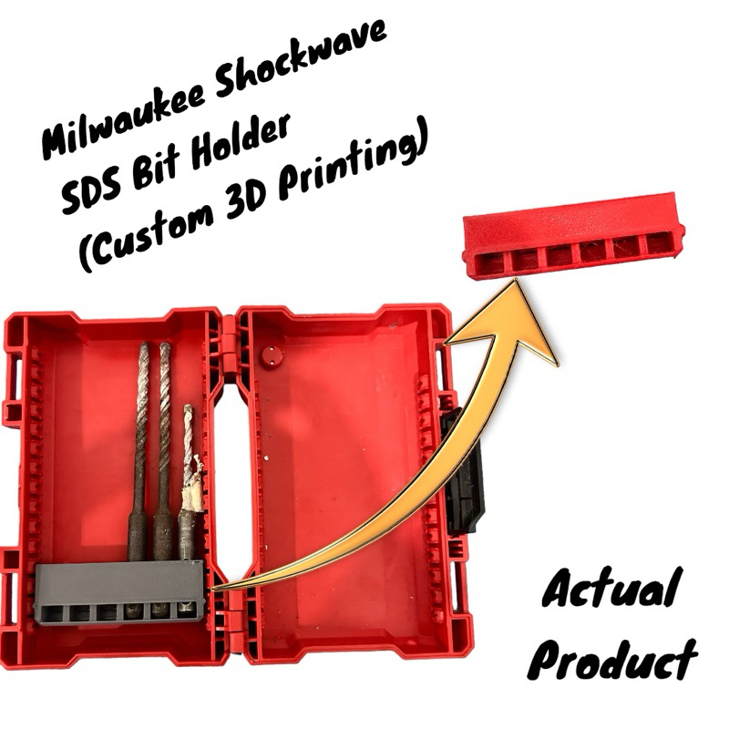 ที่วางดอกสว่าน Milwaukee Shockwave SDS (2 ชิ้น)