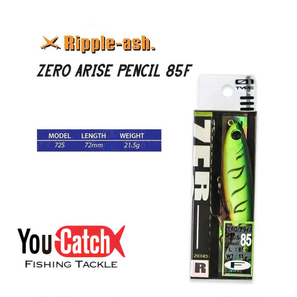 Youcatch RIPPLE-ASH เหยื่อตกปลา Zero ARISE Pencil 85F BAITS LURES Opass lure Zero lure Pencil popper bait