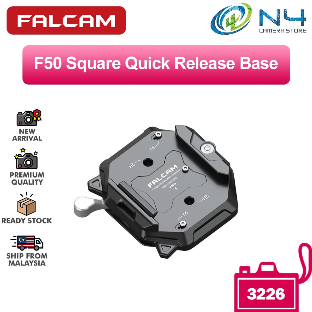 FALCAM 3226 Falcam F50 ฐานปลดเร็วทรงสี่เหลี่ยม