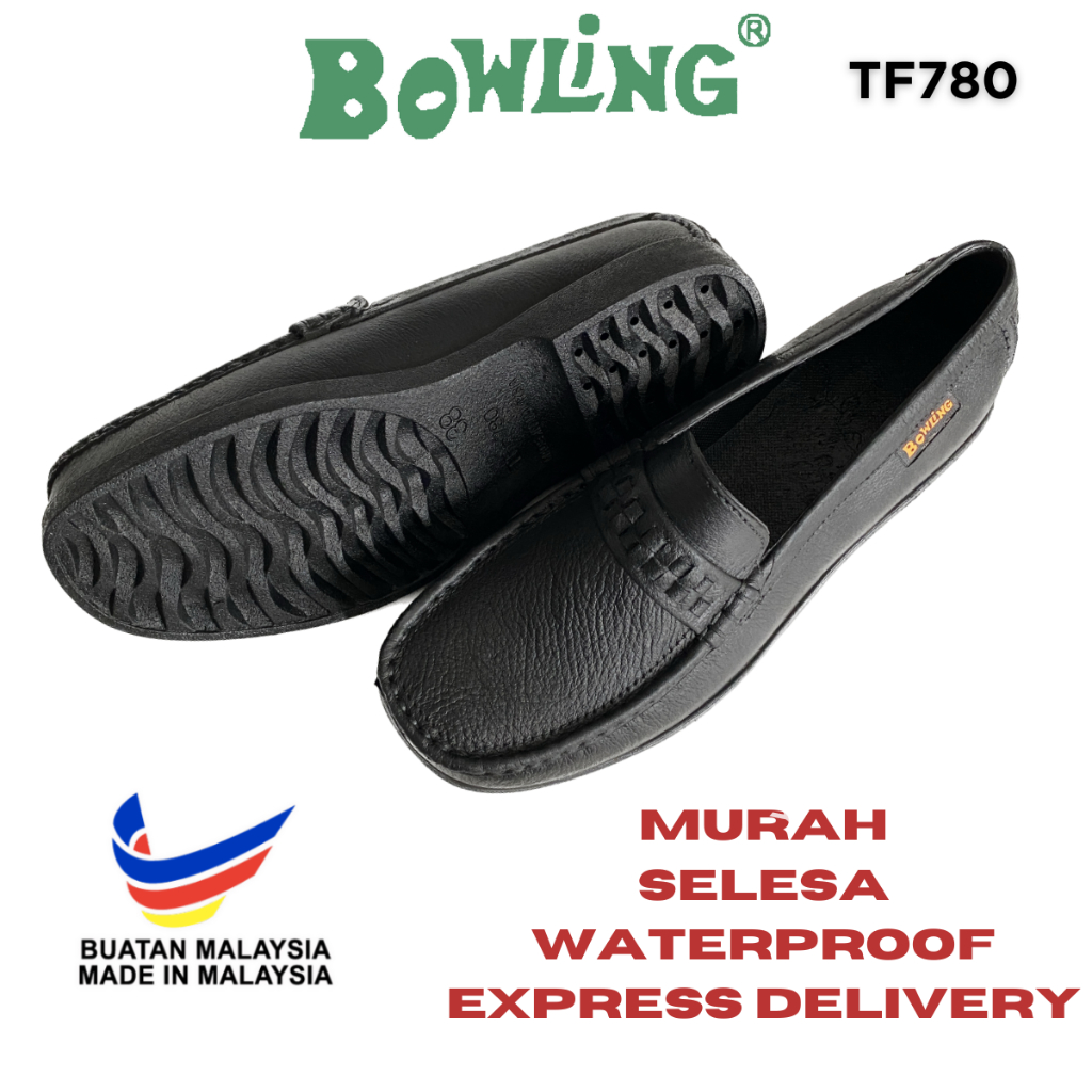 BOWLING 780 รองเท้าผู้หญิง Kasut Wanita Jalan Kerja กันน้ําแบบสวม