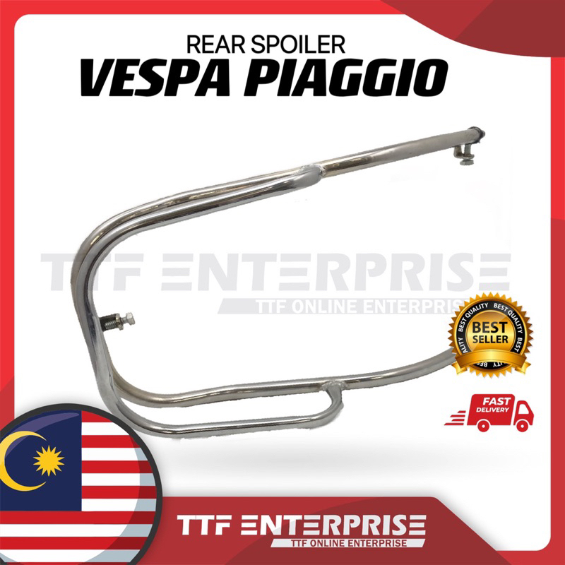 !!! !!! VESPA PIAGGIO HANDLE SEAT BAR (REAR) SPOILER L-BAR REAR L - BAR SUPPORT HOLDER