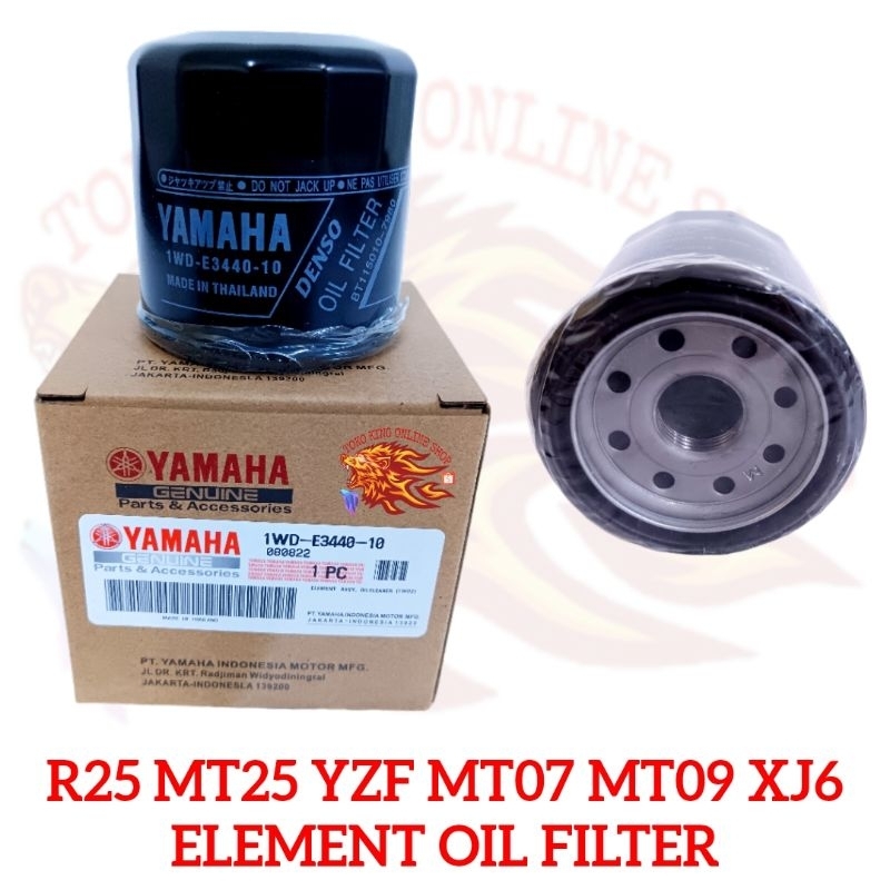 YAMAHA R25 R250 MT25 MT-25 XJ6 MT07 MT09 R1 R6 YZF กรองน้ํามันเครื่องทําความสะอาด ELEMENT PENAPIS MI