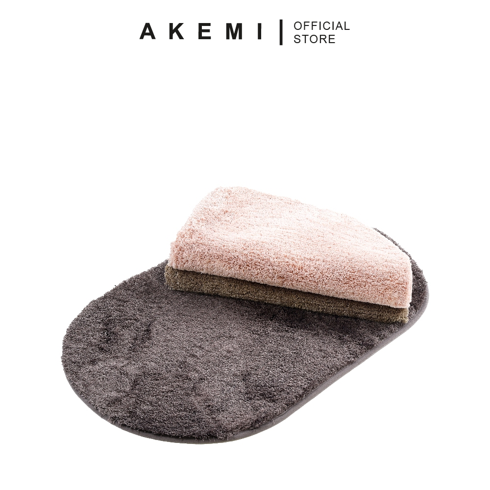 Akemi Essentials พรมเช็ดเท้าไมโครไฟเบอร์ (50 ซม. X 80 ซม.)