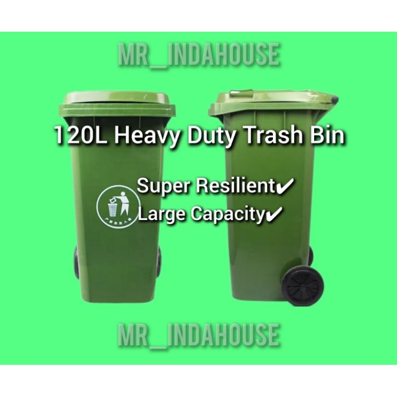 ถังขยะคุณภาพดี 120 ลิตร/Tong Sampah 120 ลิตร – Kualiti Super