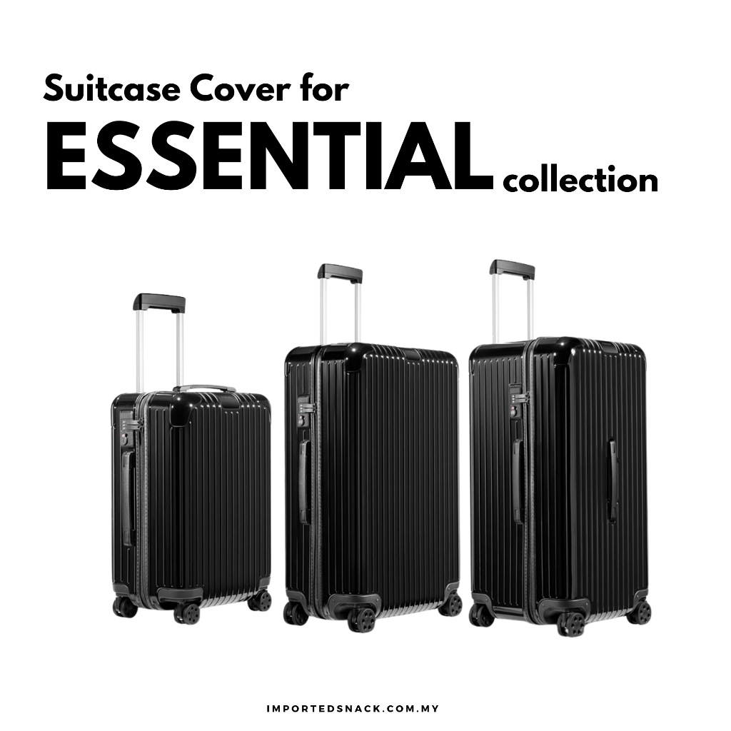 RIMOWA ESSENTIAL กระเป๋าเดินทางป้องกัน PVC Cover Protector กระเป๋าเดินทางโปร่งใสป้องกันฝุ่น Protecto