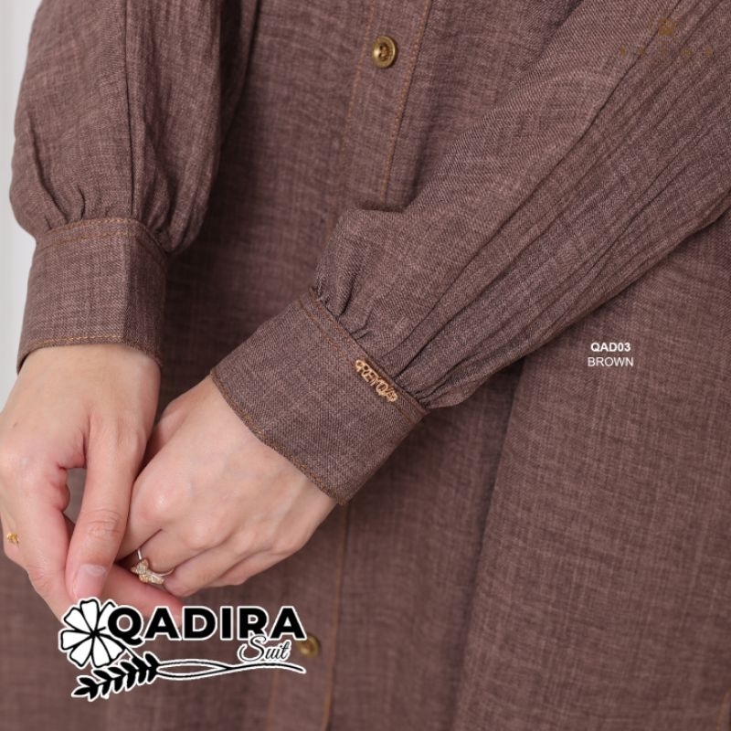 ลดล้างสต๊อก | ชุดสูท QADIRA | MUSLIMAH IRONLESS TRAVEL BATWING PANTS SUIT JUBAH SELUAR LOOSE WITH CU