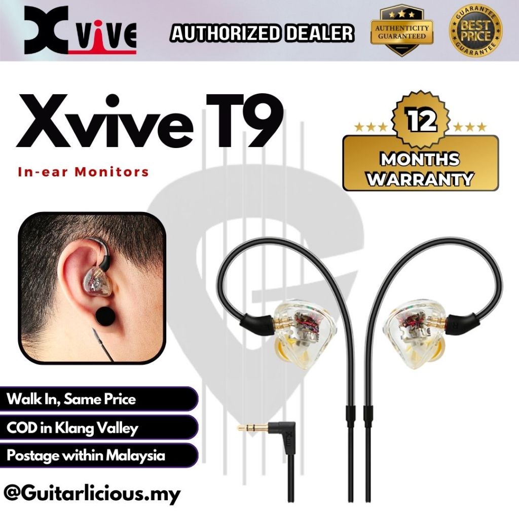 หูฟังมอนิเตอร์อินเอียร์ Xvive T9