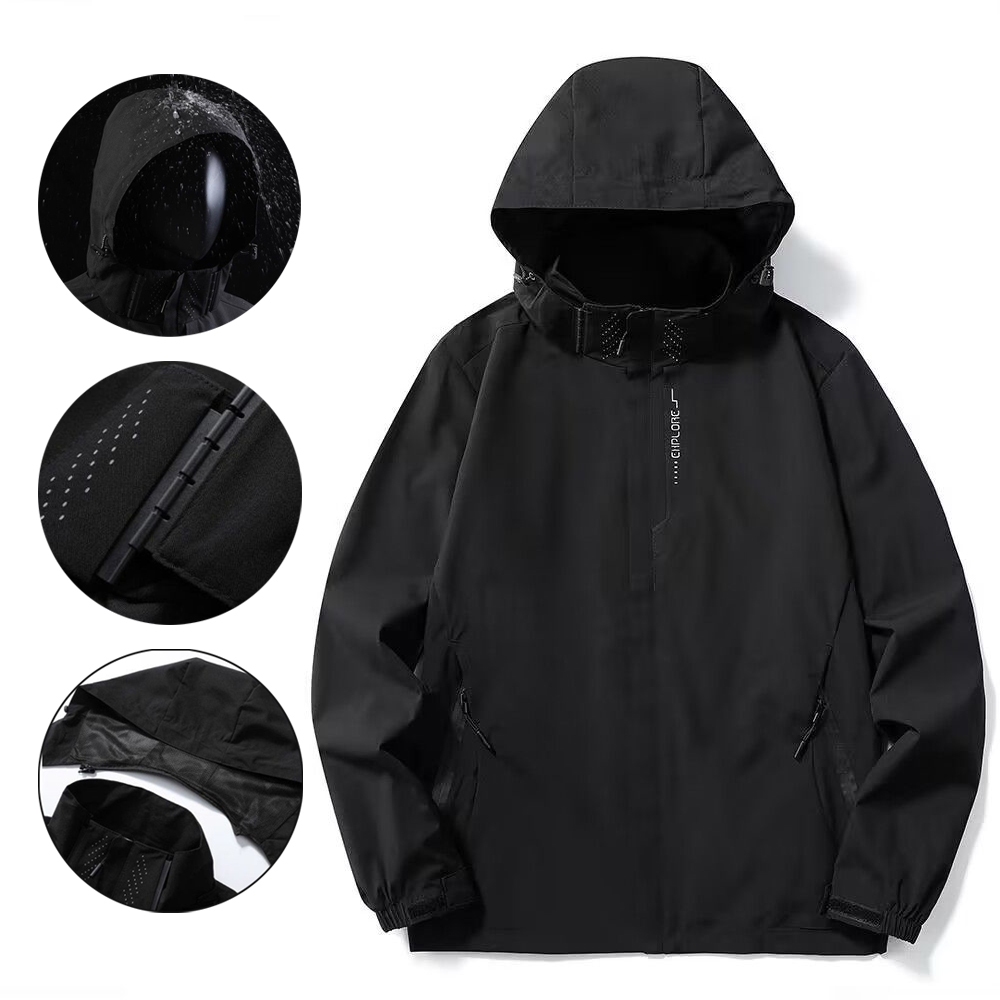 เสื้อแจ็คเก็ตกันน้ํา Sharkskin เสื้อแจ็คเก็ตกันน้ําตกปลา Jaket Windbreaker กลางแจ้งขี่ Jaket ชุด Jak