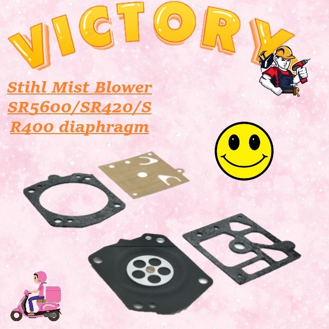 เครื่องเป่าหมอก Stihl SR5600/SR420/SR400 ไดอะแฟรม/ Stihl Sr420 อะไหล่คาร์บูเรเตอร์ไดอะแกรม