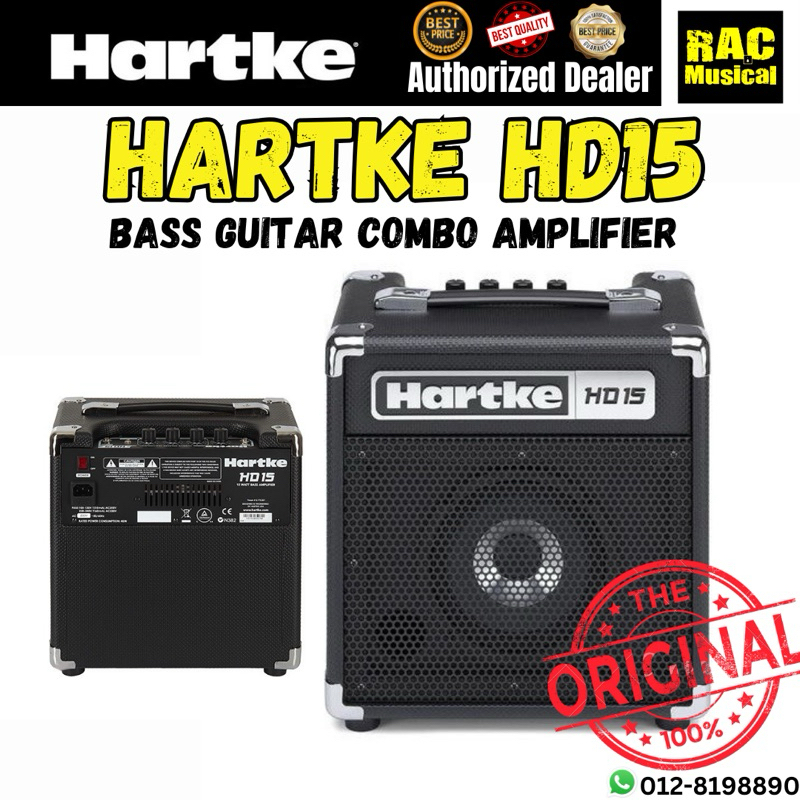 Hartke HD15 Guitar Bass Amplifier พร้อมเอฟเฟกต์/เครื่องขยายเสียงคอมโบกีตาร์เบส