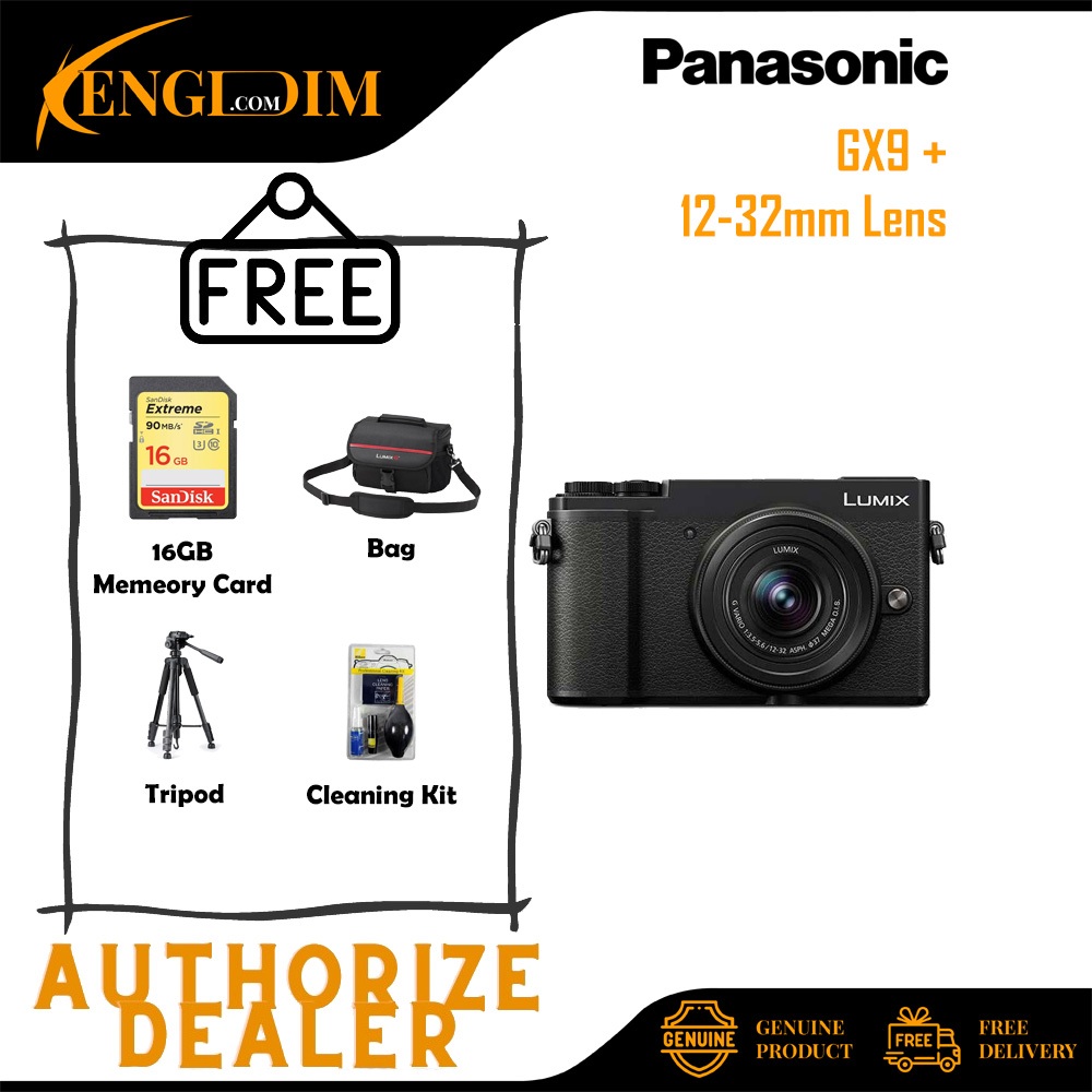 กล้องมิเรอร์เลส Panasonic Lumix GX9 พร้อมเลนส์ 12-32 มม