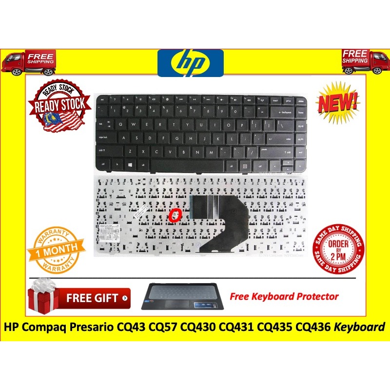 คีย์บอร์ด HP COMPAQ 430, 431, 435, 448, Presario CQ43, CQ45, CQ57