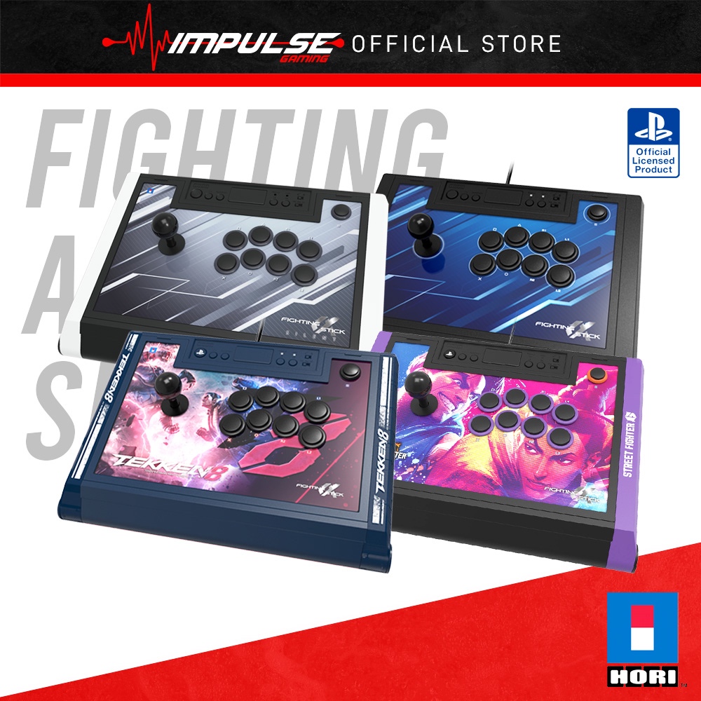 Hori Fighting Stick Alpha Standard Street Fighter 6 Tekken 8 Edition เข้ากันได้กับ PlayStation 4 PlayStation 5 และ PC