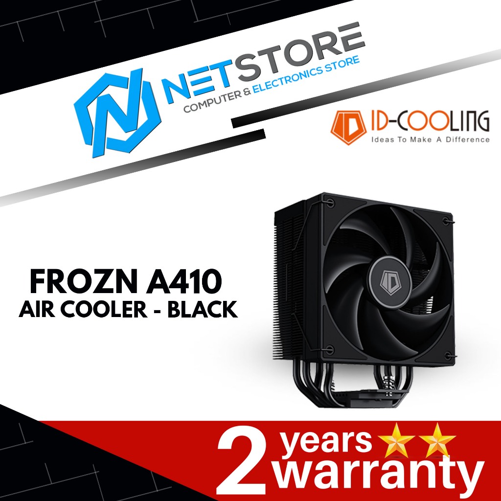 ID-COOLING FROZN A410 AIR COOLER - สีดํา - ID-CPU-FROZN-A410-สีดํา