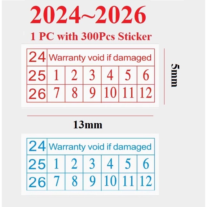 2024~2026 รับประกัน 300 ชิ้น Void สติ๊กเกอร์รับประกันไม่ Valid If You Are Torn สติกเกอร์ป้องกันฉลากแตก