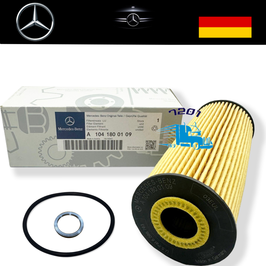 MERCEDES-BENZ A1041800109 กรองน้ํามันเครื่อง W202 C200, HU727/1,OX133D,E142H D21