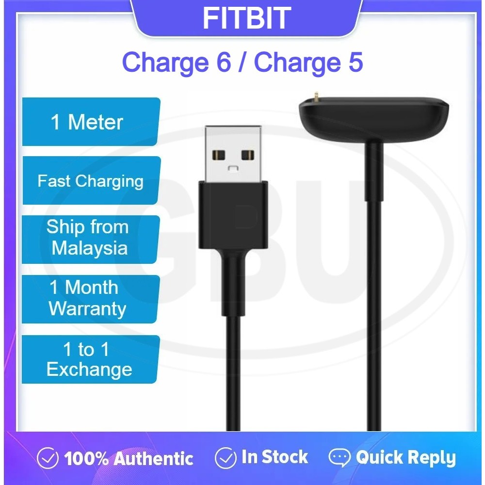 Fitbit Charge 6 / Charge 5 / Fitbit Luxe Wireless Magnetic Charger สายชาร์จ USB